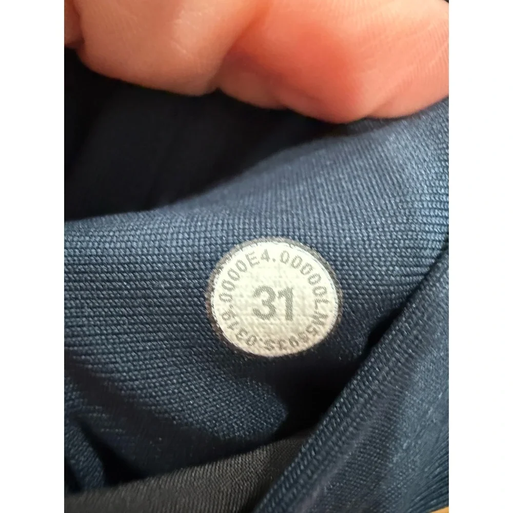 Lululemon ABC Pant Slim Warpstreme Navy Blue Mens Size 31 Five Pocket Casual